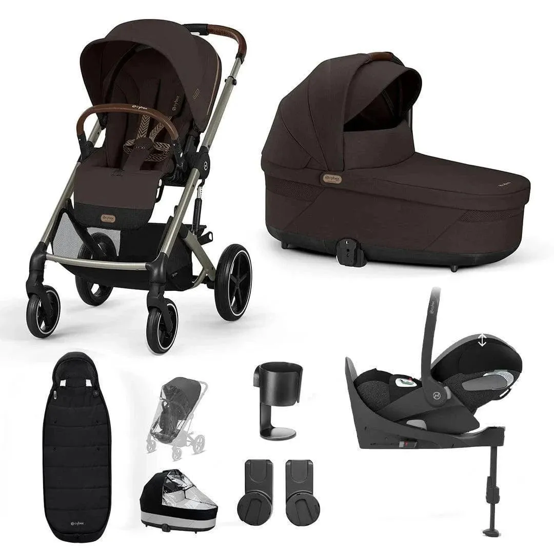 Cybex Balios S Lux Luxury Cloud T Bundle - Taupe / Chocolate Brown