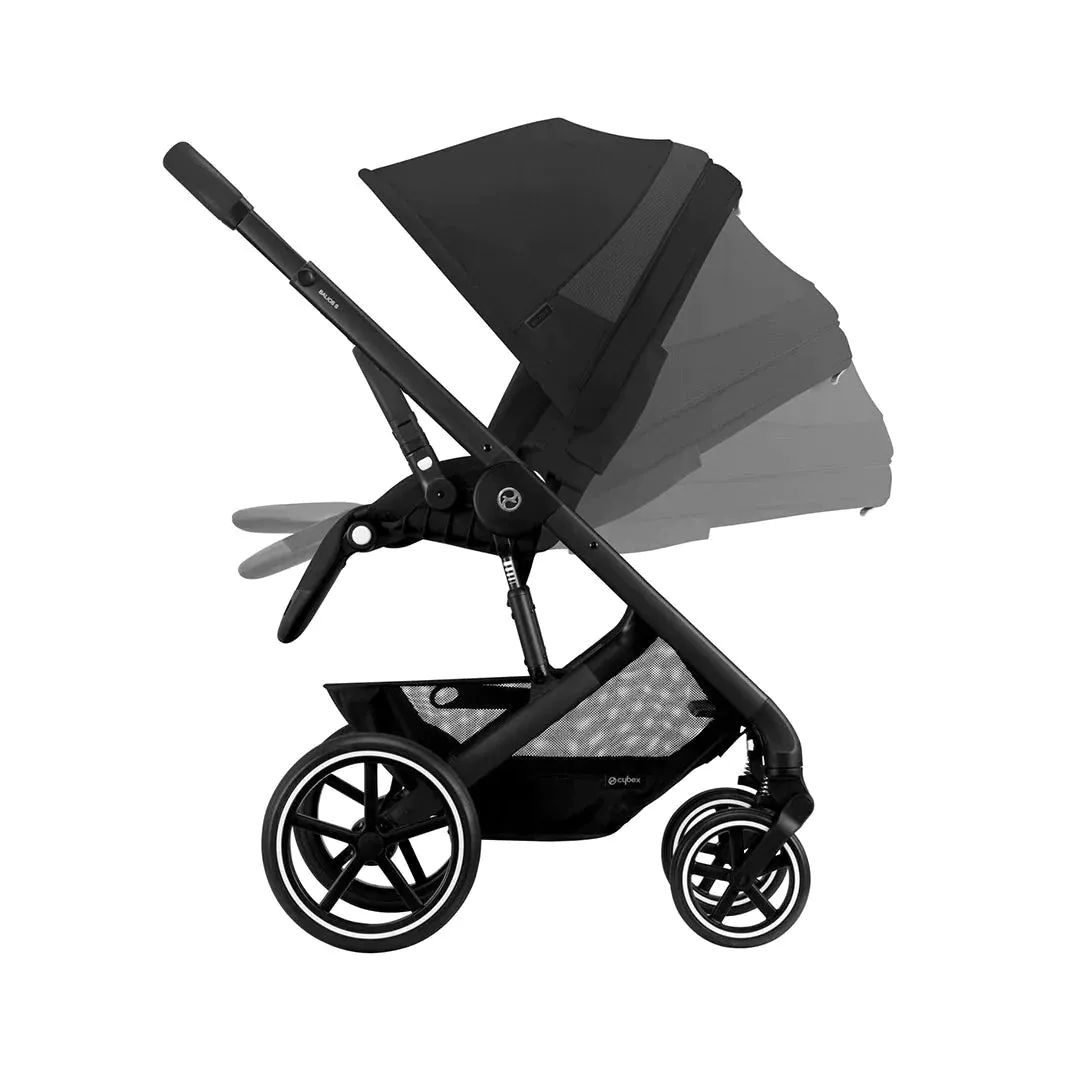 Cybex Balios S Lux Pushchair Luxury Bundle - Moon Black