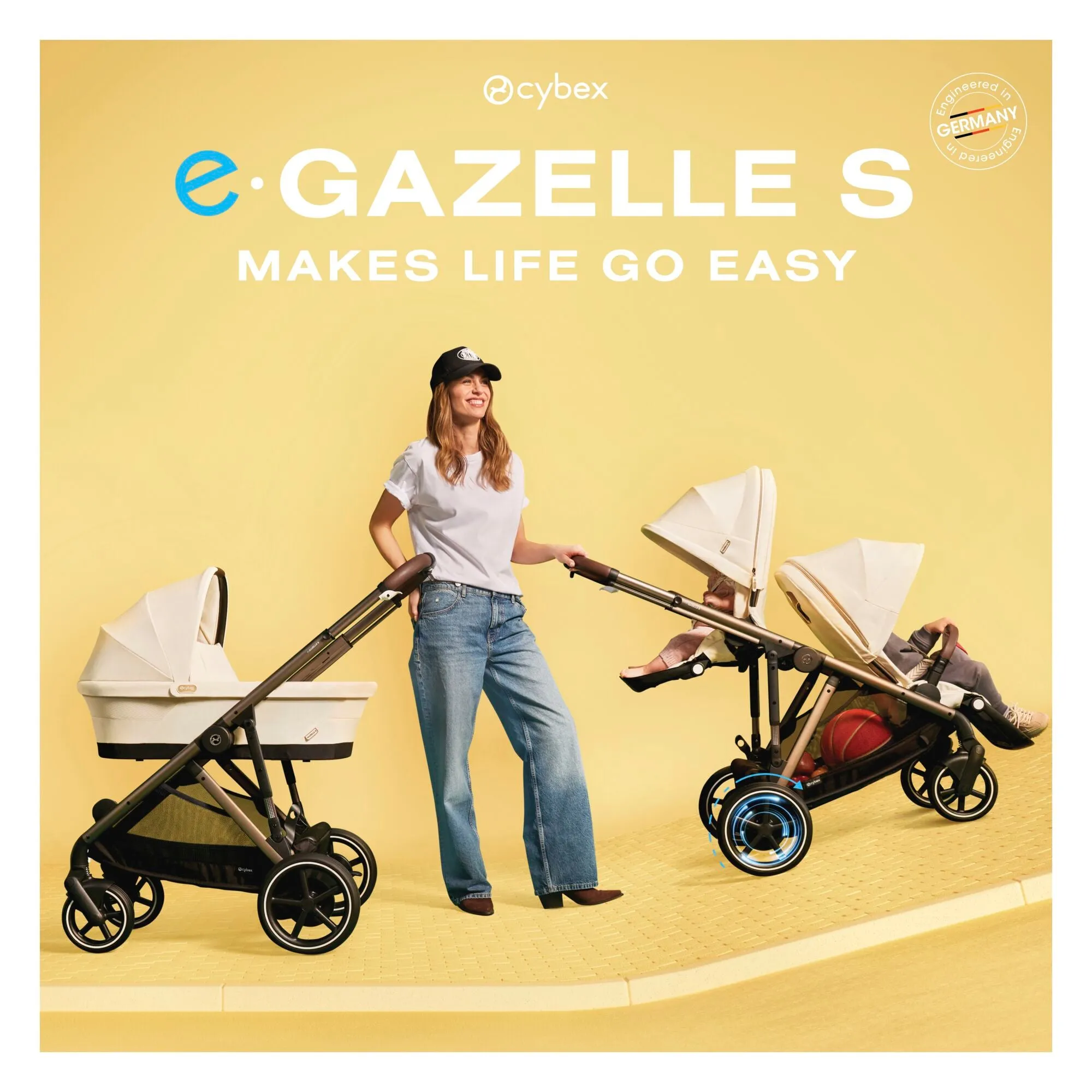 Cybex, e-Gazelle S 11 Piece Cloud T i-Size Bundle, Moon Black