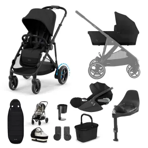 Cybex, e-Gazelle S 11 Piece Cloud T i-Size Bundle, Moon Black