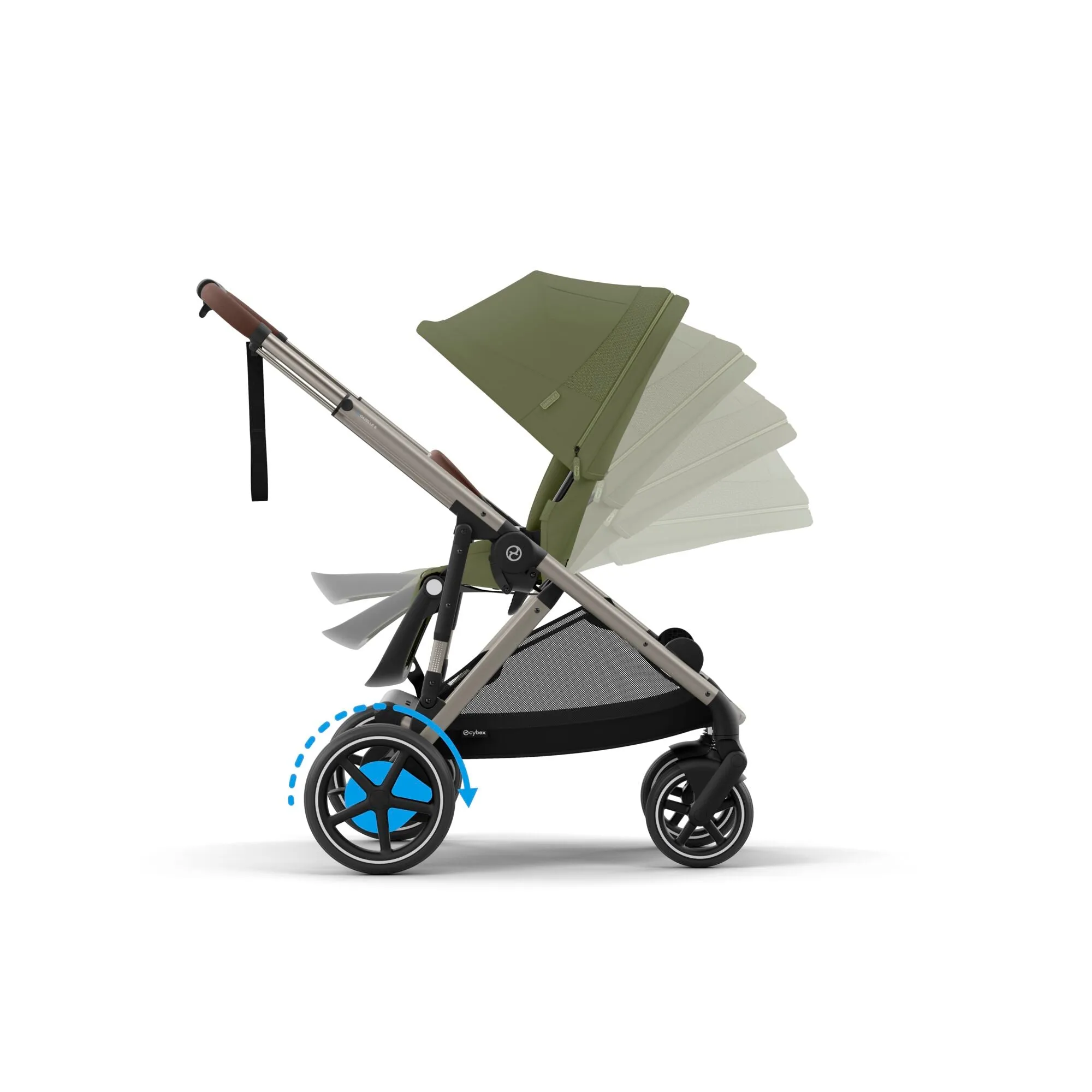 Cybex, e-Gazelle S 11 Piece Cloud T i-Size Bundle, Moss Green