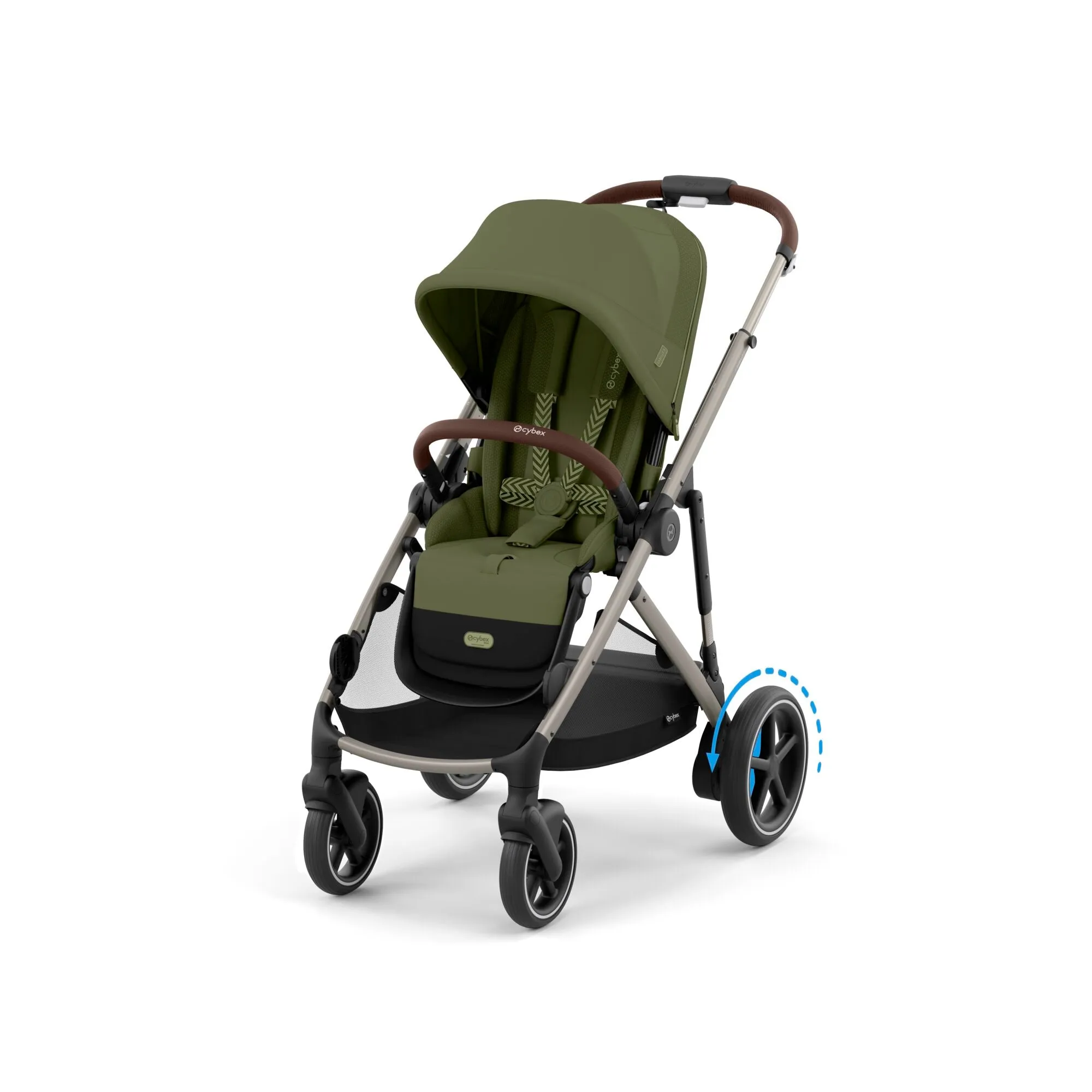 Cybex, e-Gazelle S 11 Piece Cloud T i-Size Bundle, Moss Green