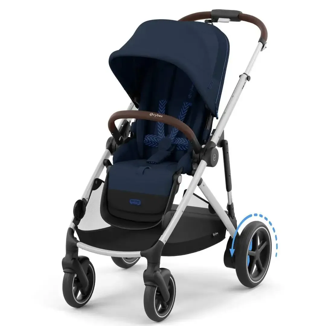 Cybex e-Gazelle S - Silver Frame - Ocean Blue