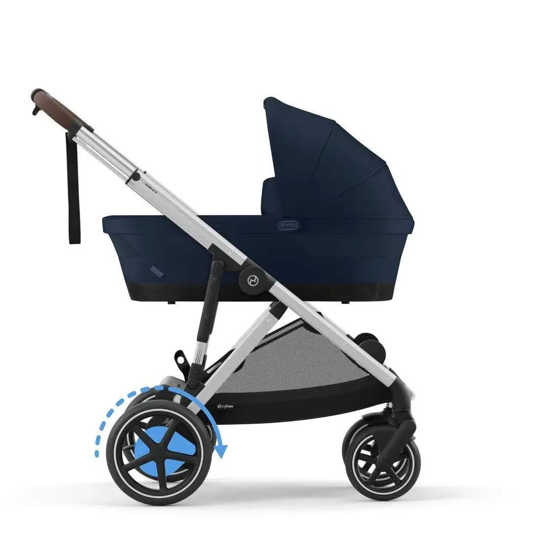 Cybex e-Gazelle S - Silver Frame - Ocean Blue