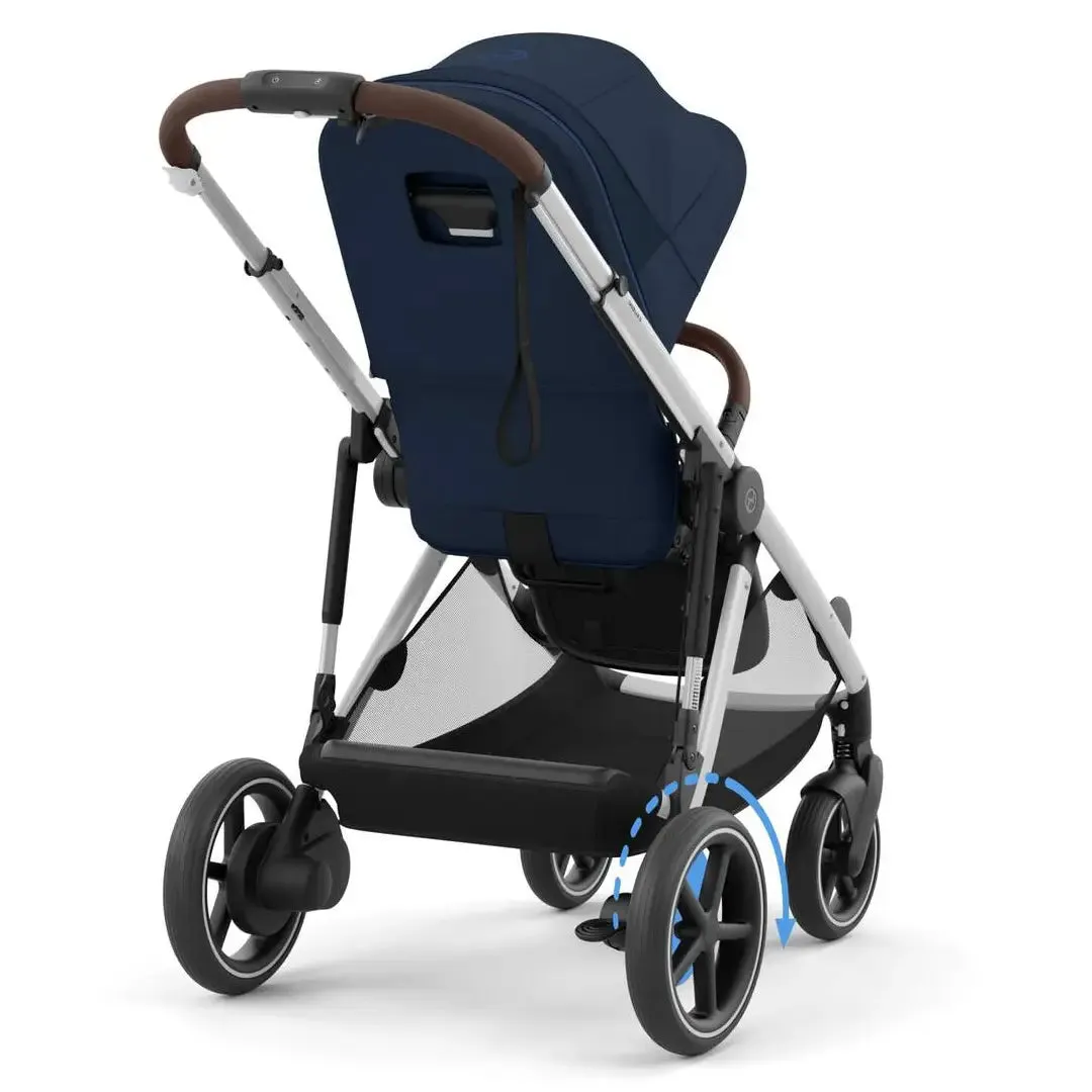 Cybex e-Gazelle S - Silver Frame - Ocean Blue