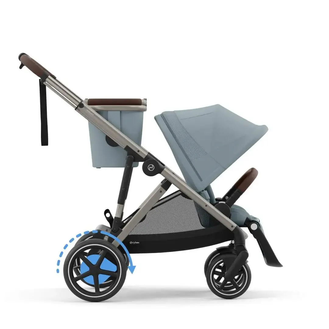 Cybex e-Gazelle S - Taupe Frame - Stormy Blue