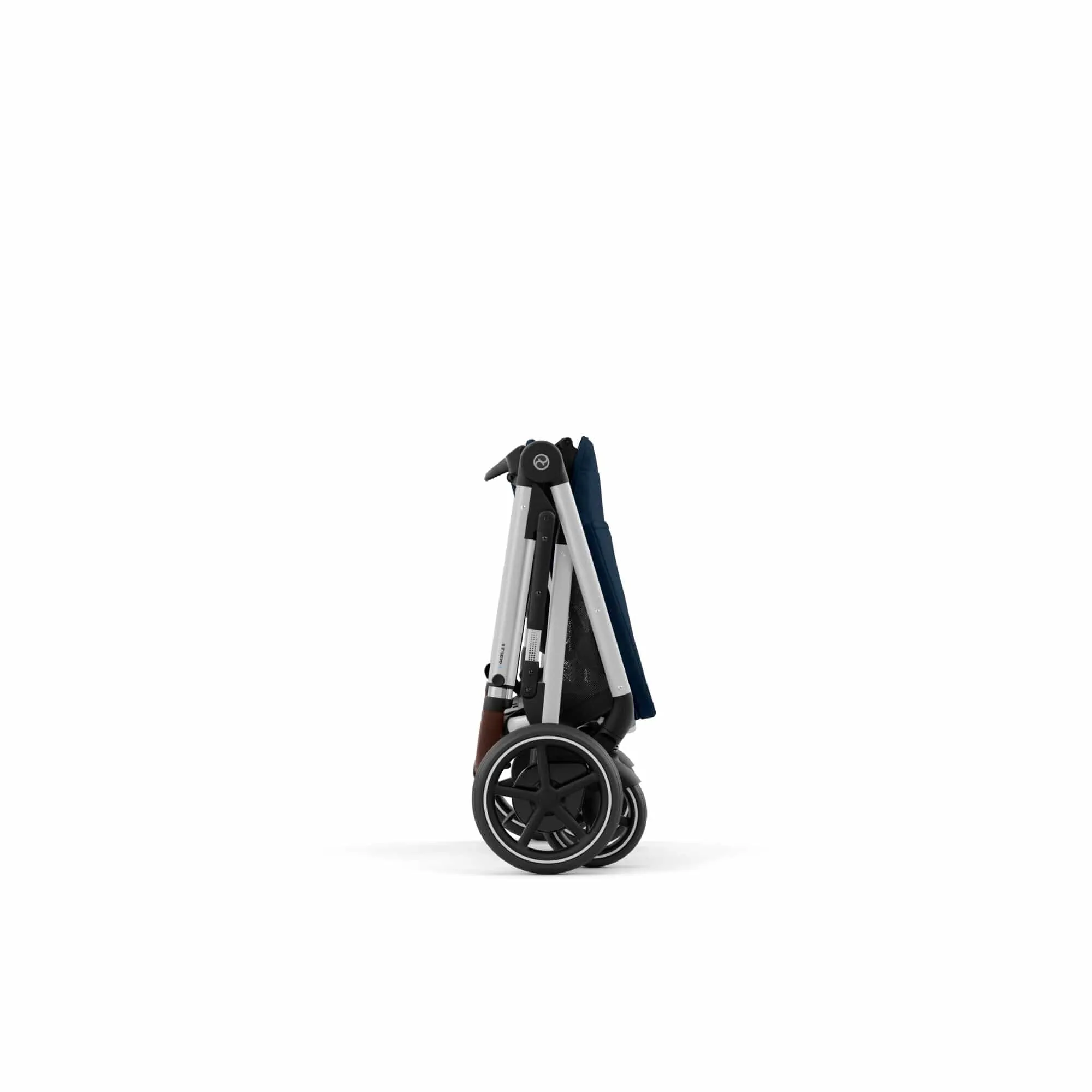 Cybex eGazelle S, Aton B2 Travel System - Silver/Ocean Blue