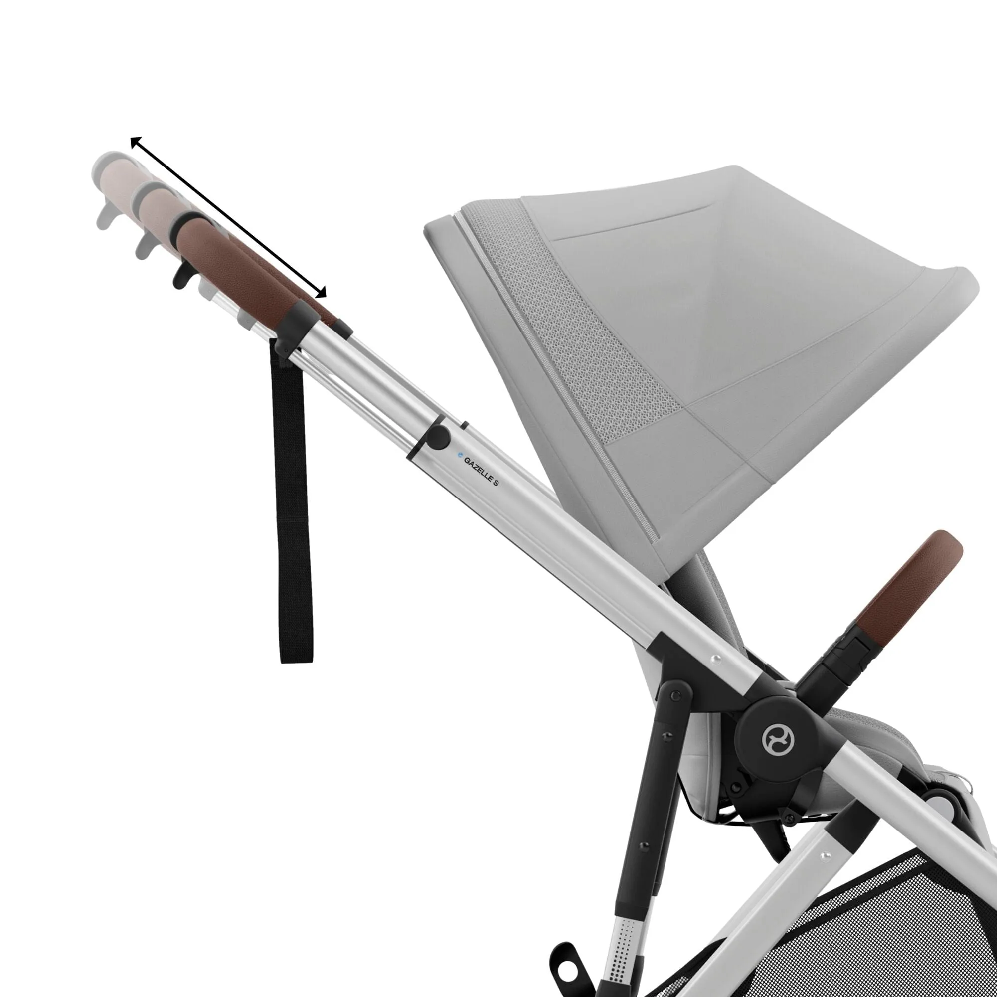 Cybex eGazelle S, Aton B2 Travel System - Silver/Stone Grey
