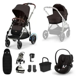 Cybex eGazelle S, Cloud G Travel System - Taupe / Chocolate Brown