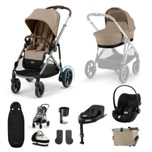 Cybex eGazelle S, Cloud G Travel System - Taupe/Almond Beige