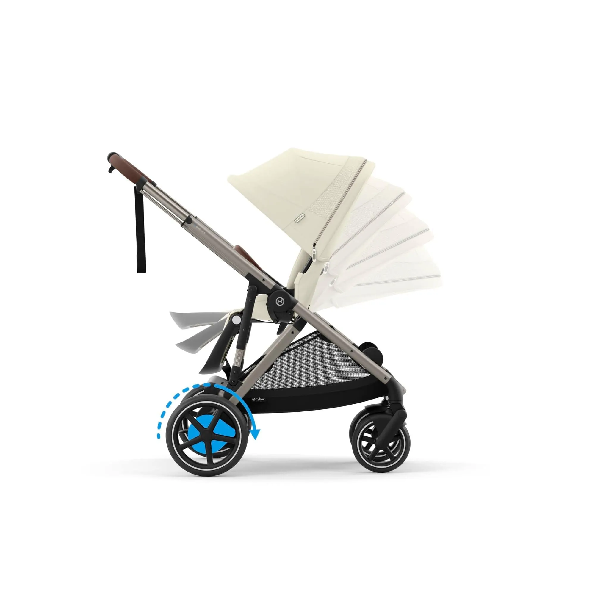 Cybex eGazelle S, Cloud G Travel System - Taupe/Seashell Beige