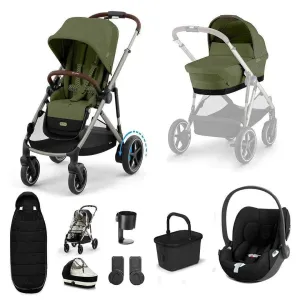 Cybex eGazelle S, Cloud T Travel System - Taupe / Moss Green