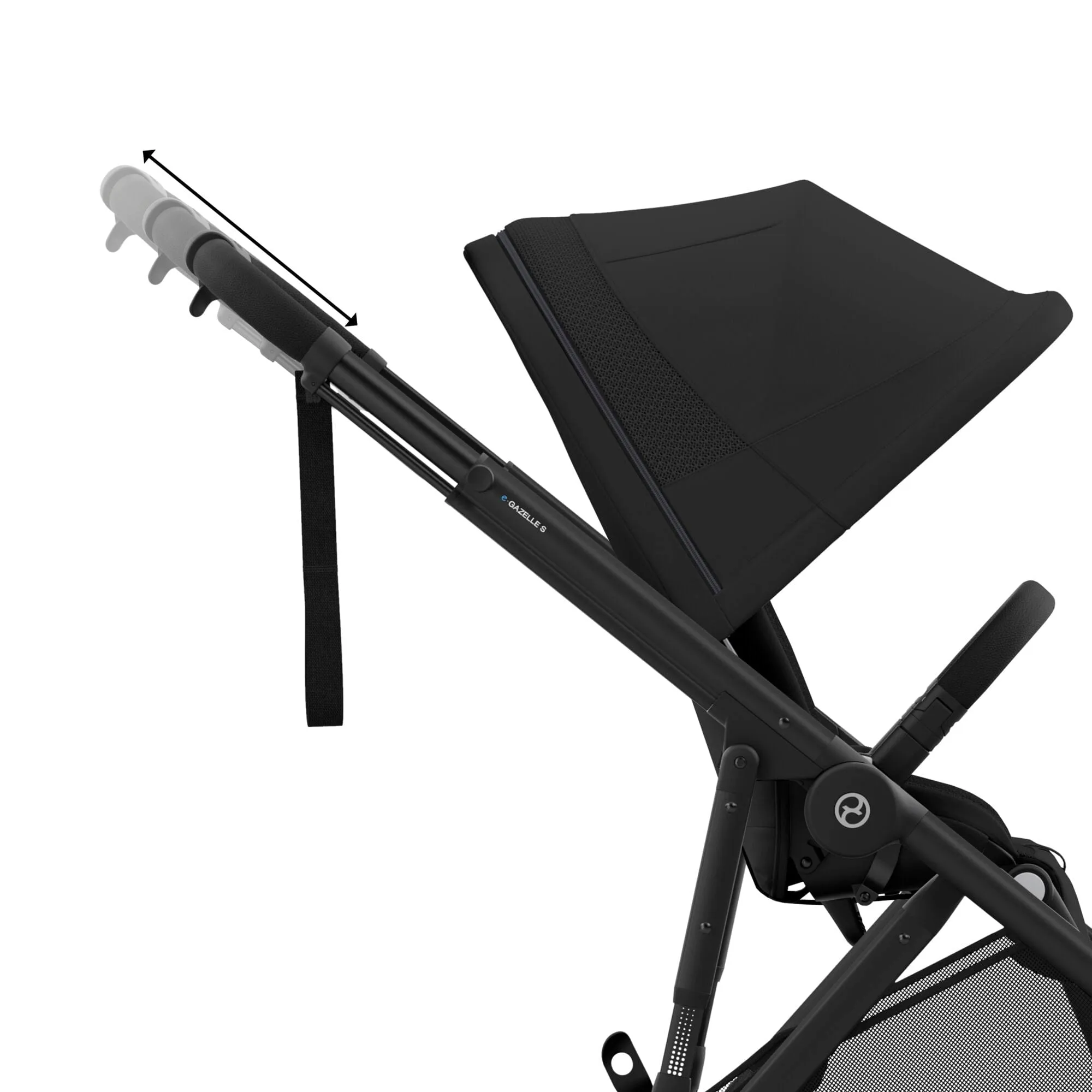 Cybex eGazelle S Double Pushchair - Moon Black
