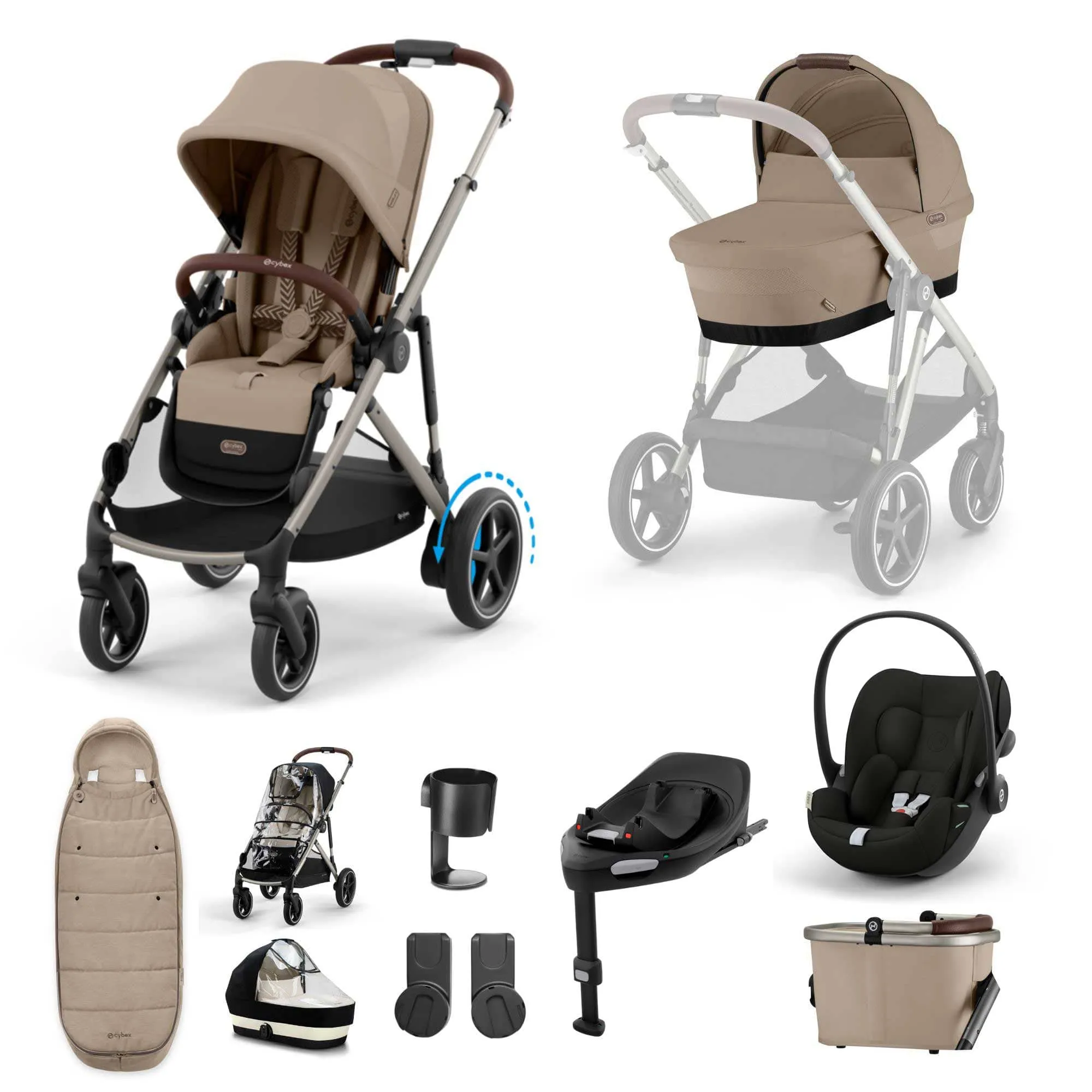 Cybex eGazelle S Luxury Kit - Almond Beige