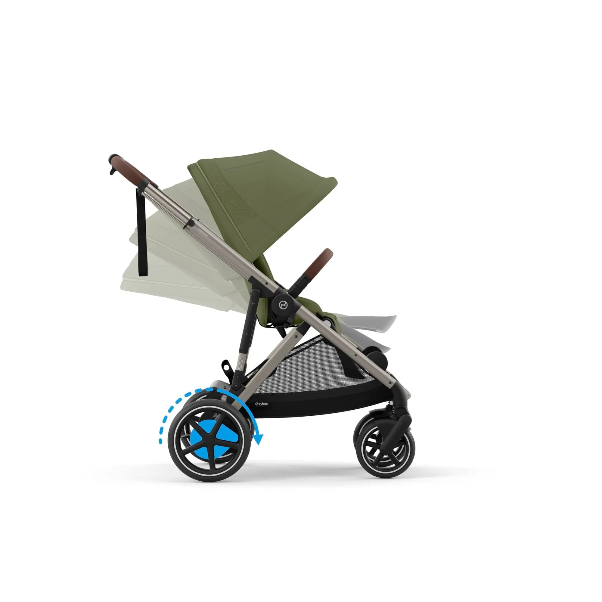 Cybex eGazelle S Pushchair - Taupe/Moss Green