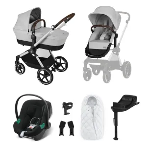 Cybex Eos Lux Comfort 9 Piece Bundle - Lava Grey