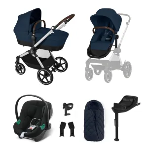 Cybex Eos Lux Comfort 9 Piece Bundle - Ocean Blue