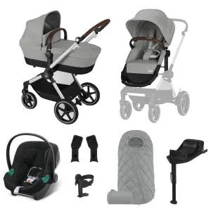 Cybex Eos Lux Comfort 9 Piece Bundle - Stone Grey