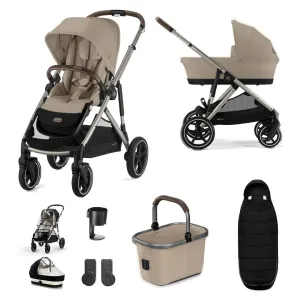 Cybex Gazelle Essential Bundle - Taupe / Almond Beige (Gold Footmuff)