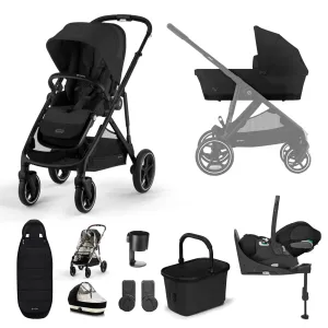 Cybex, Gazelle S 11 Piece Cloud T i-Size Bundle, Black Frame