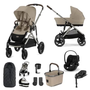Cybex Gazelle S, Cloud G Travel System - Taupe / Almond Beige