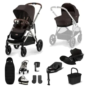 Cybex Gazelle S (Cloud G) Travel System - Taupe / Chocolate Brown