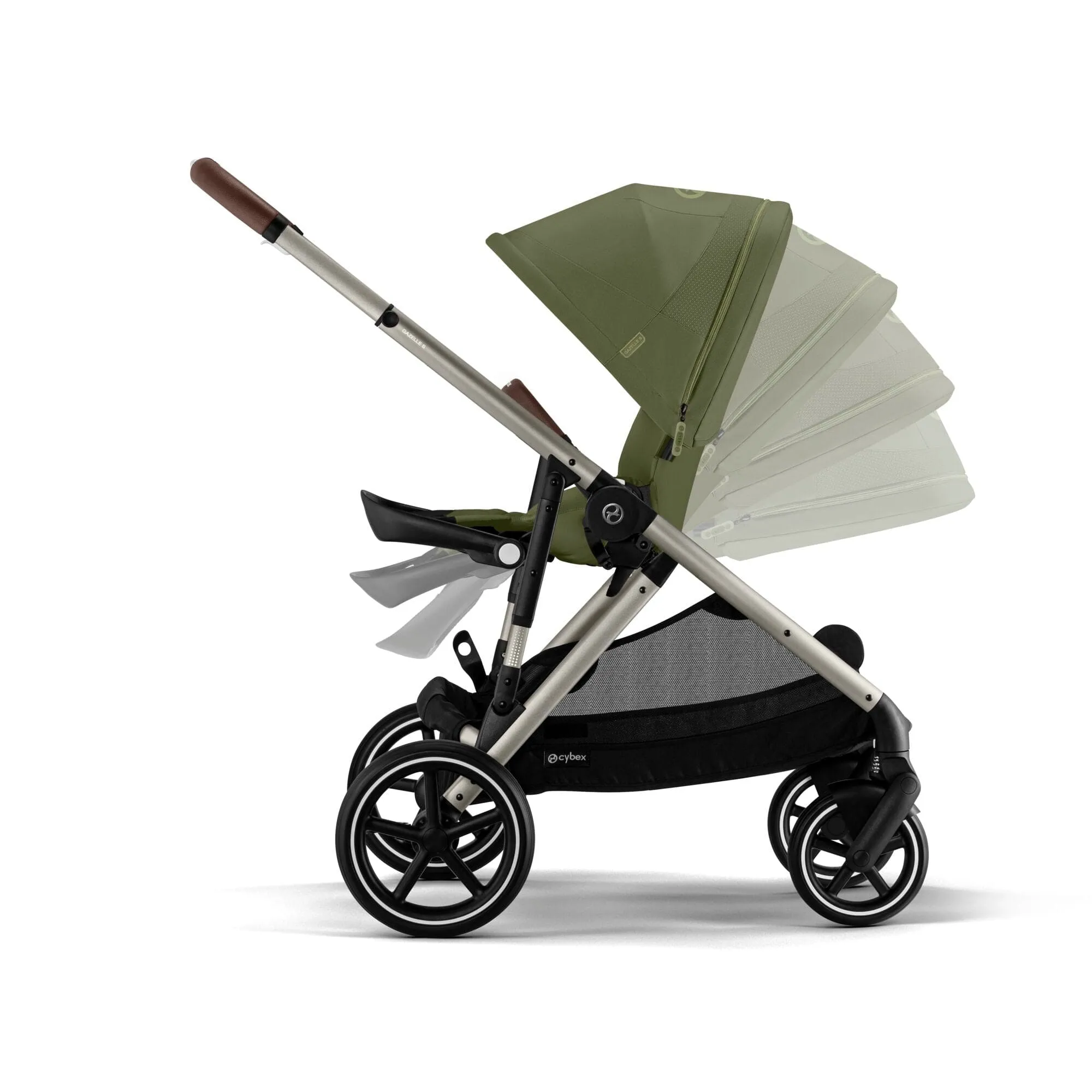 Cybex Gazelle S (Cloud G) Travel System - Taupe / Moss Green