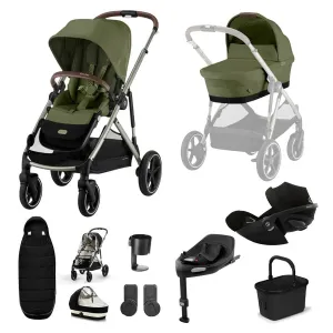 Cybex Gazelle S (Cloud G) Travel System - Taupe / Moss Green