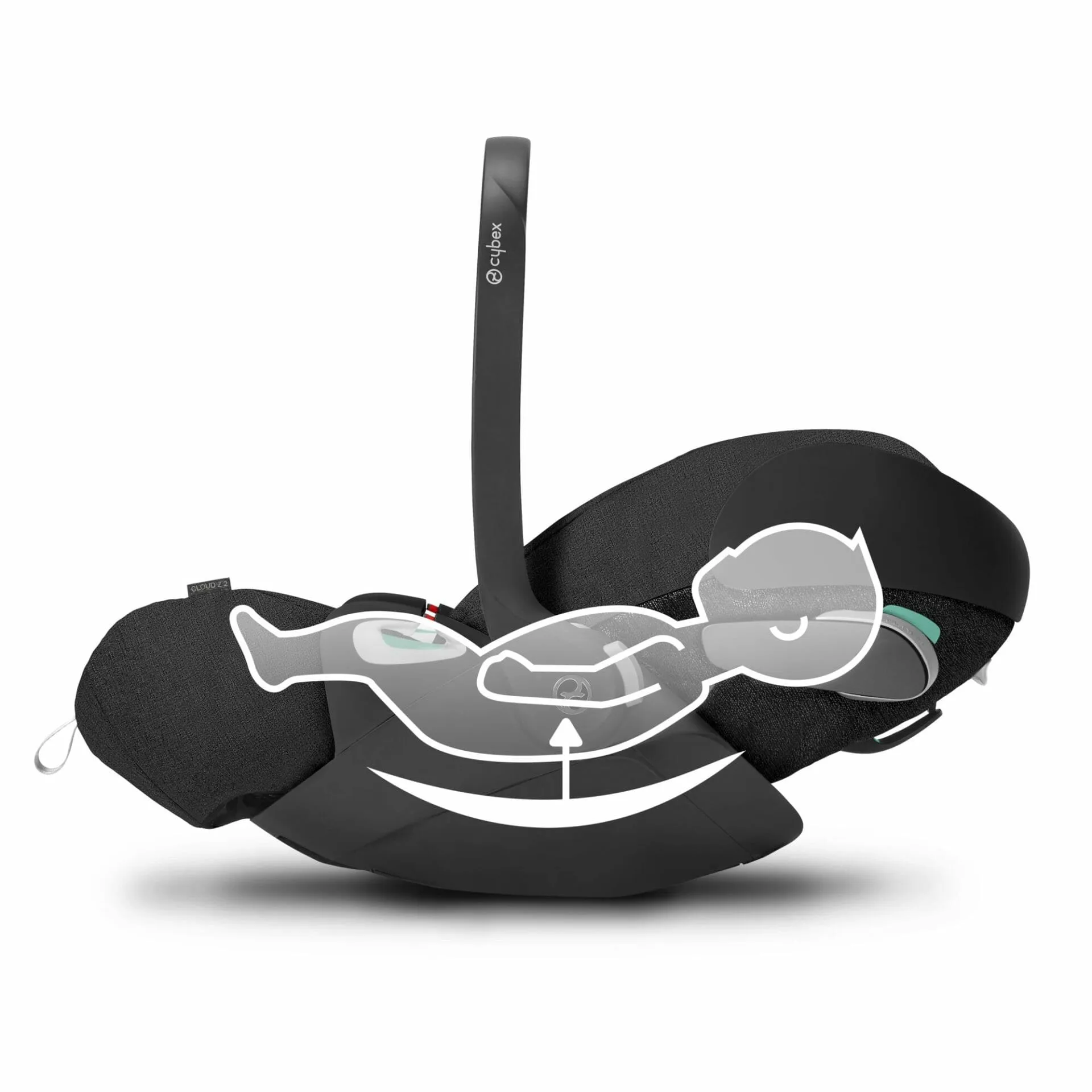 Cybex Gazelle S, Cloud T Travel System - Black / Moon Black