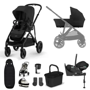 Cybex Gazelle S, Cloud T Travel System - Black / Moon Black