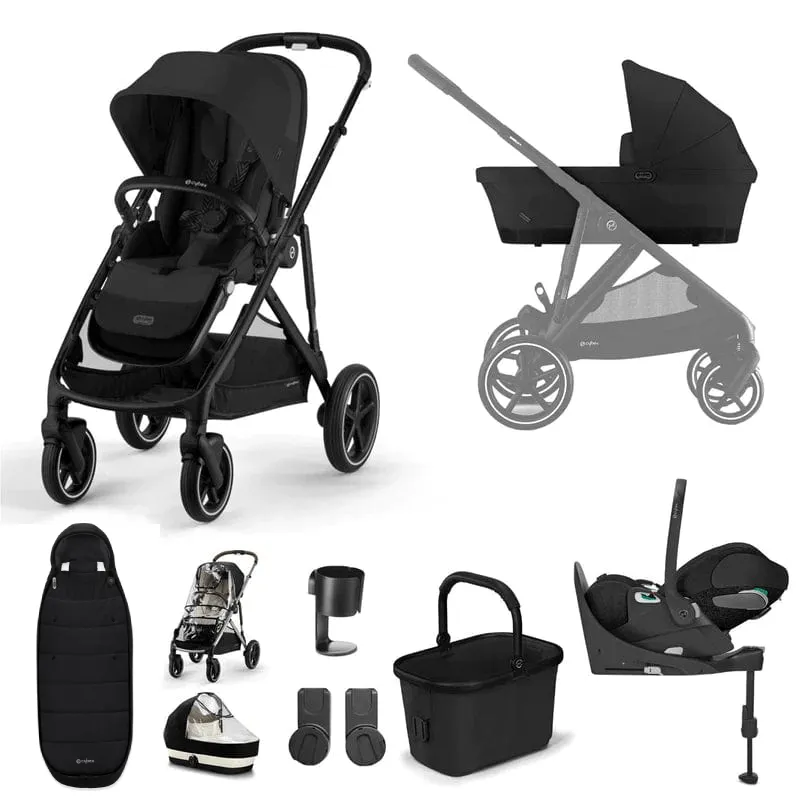 Cybex Gazelle S, Cloud T Travel System - Black / Moon Black