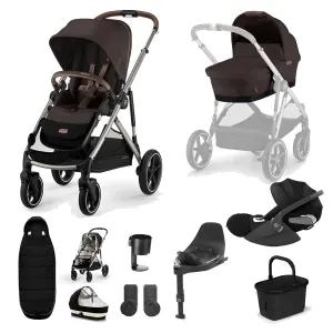 Cybex Gazelle S (Cloud T) Travel System - Taupe / Chocolate Brown