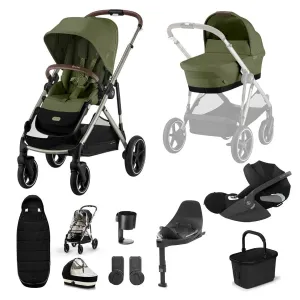 Cybex Gazelle S (Cloud T) Travel System - Taupe / Moss Green