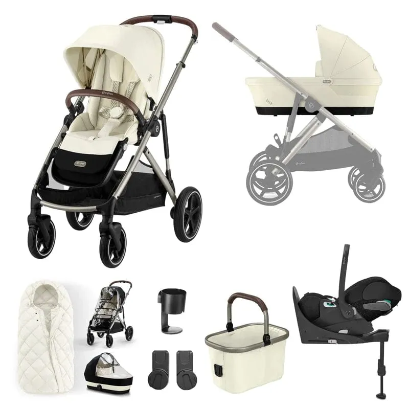Cybex Gazelle S, Cloud T Travel System - Taupe / Seashell Beige
