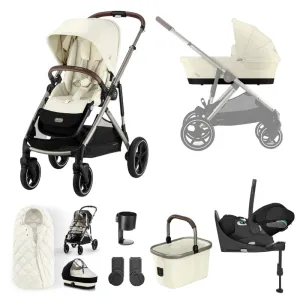 Cybex Gazelle S, Cloud T Travel System - Taupe / Seashell Beige