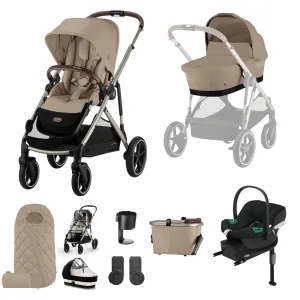 Cybex Gazelle S Comfort Bundle - Taupe/Almond Beige