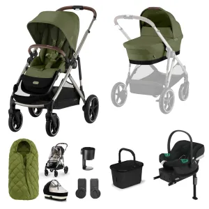 Cybex Gazelle S Comfort Bundle - Taupe/Moss Green