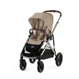Cybex Gazelle S Double Pushchair - Almond Beige