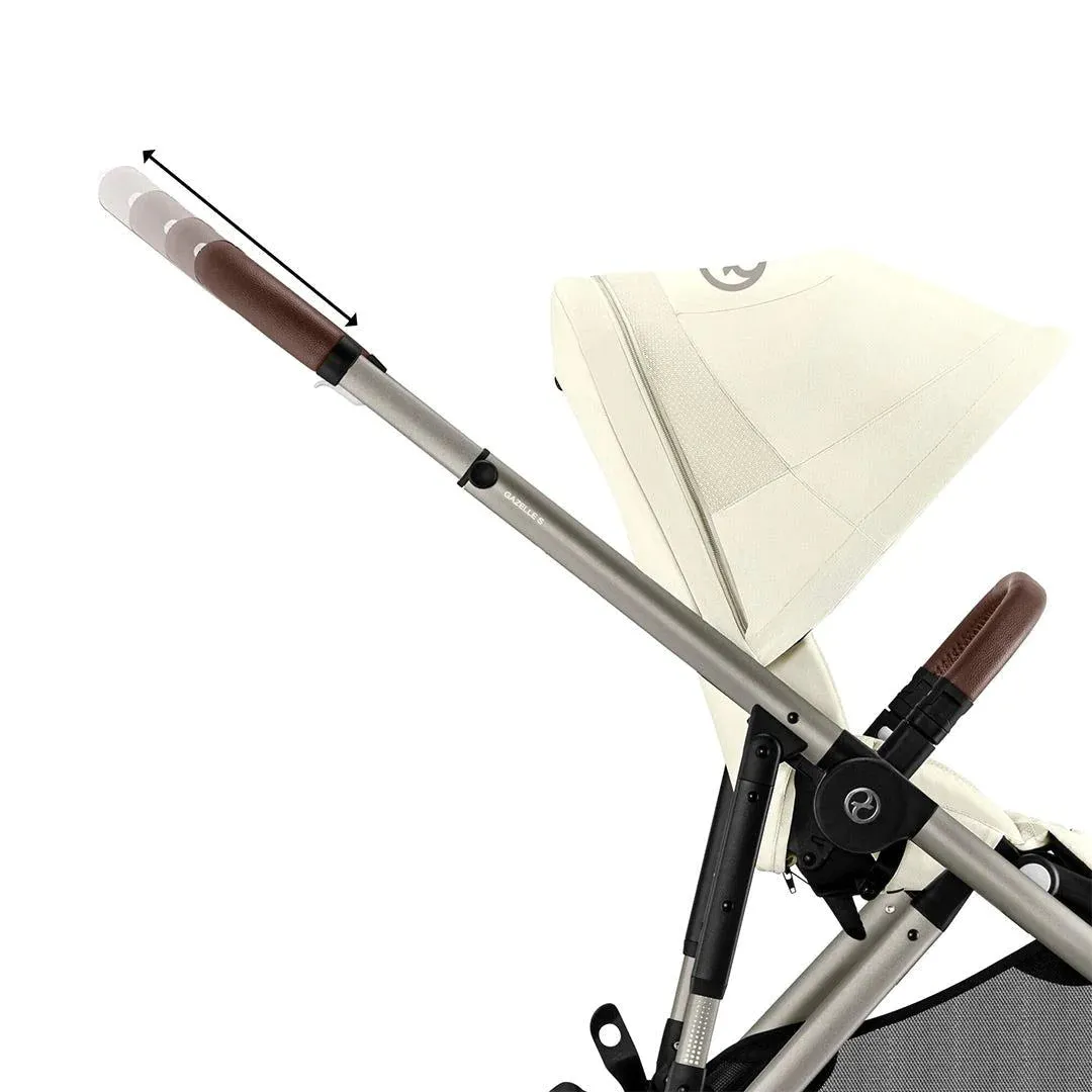 Cybex Gazelle S Double Pushchair - Seashell Beige