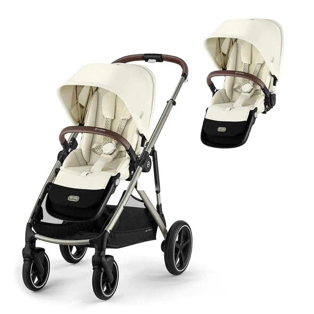 Cybex Gazelle S Double Pushchair - Seashell Beige
