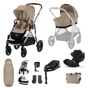 Cybex Gazelle S Luxury Bundle - Taupe/Almond Beige