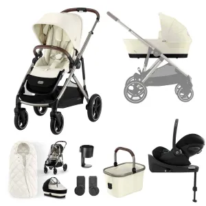 Cybex Gazelle S Luxury Bundle - Taupe/Seashell Beige