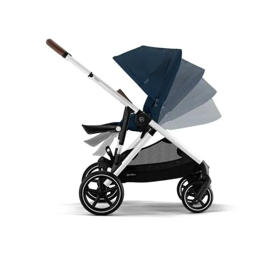 Cybex Gazelle S Tandem Pushchair - Silver / Ocean
