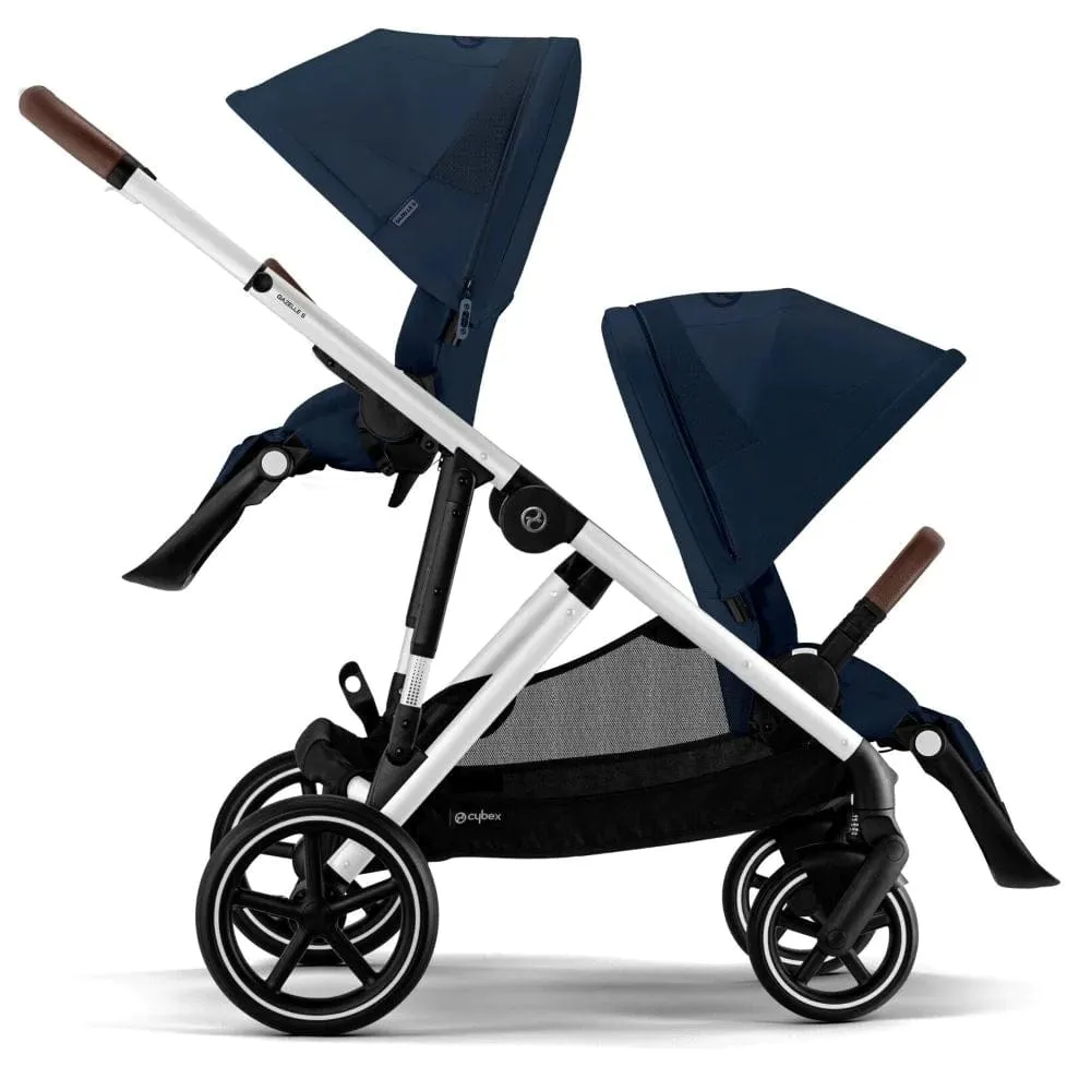 Cybex Gazelle S Tandem Pushchair - Silver / Ocean