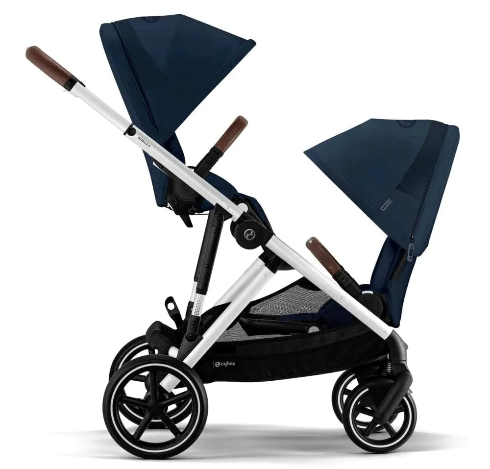 Cybex Gazelle S Tandem Pushchair - Silver / Ocean