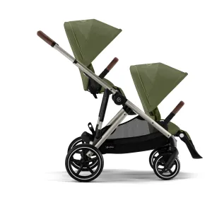 Cybex Gazelle S Tandem Pushchair - Taupe / Moss Green