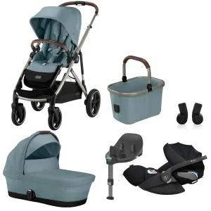 Cybex, Gazelle S Travel System Bundle w/ Cloud T i-Size, Stormy Blue