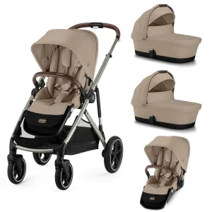 Cybex Gazelle S Twin Pushchair - Almond Beige