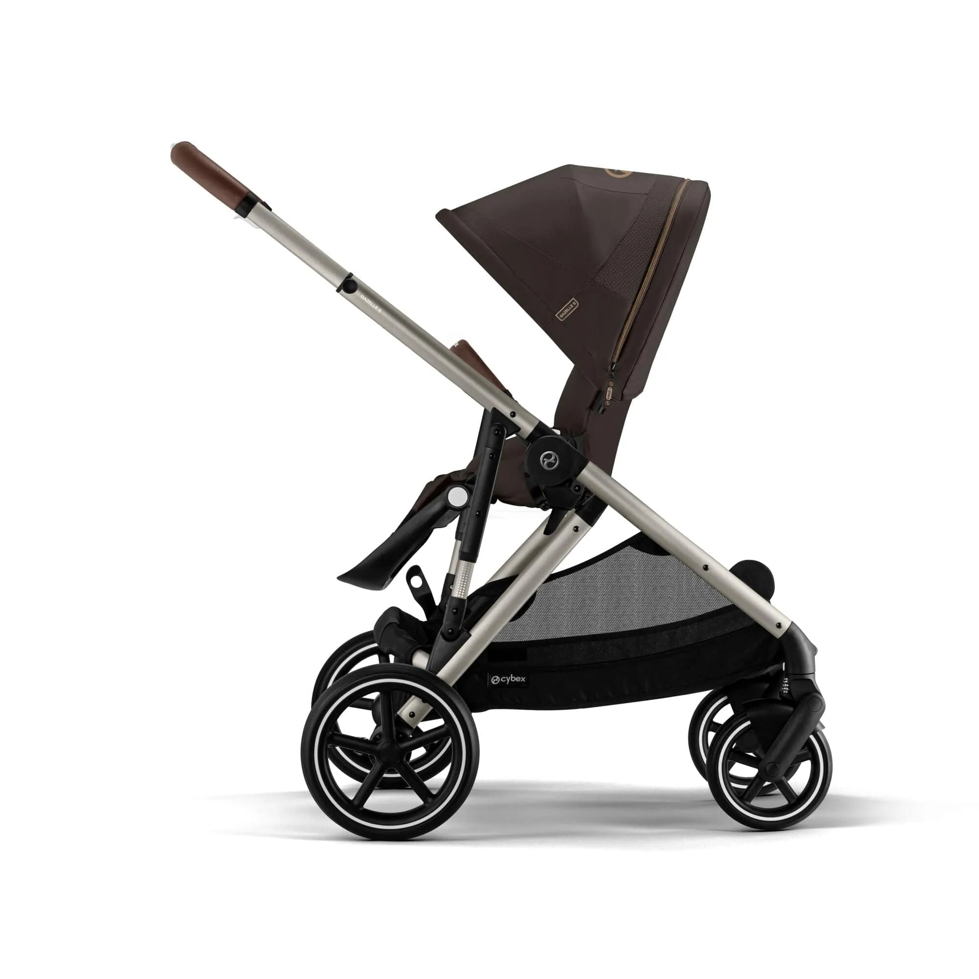 Cybex Gazelle S Twin Pushchair - Taupe / Chocolate Brown