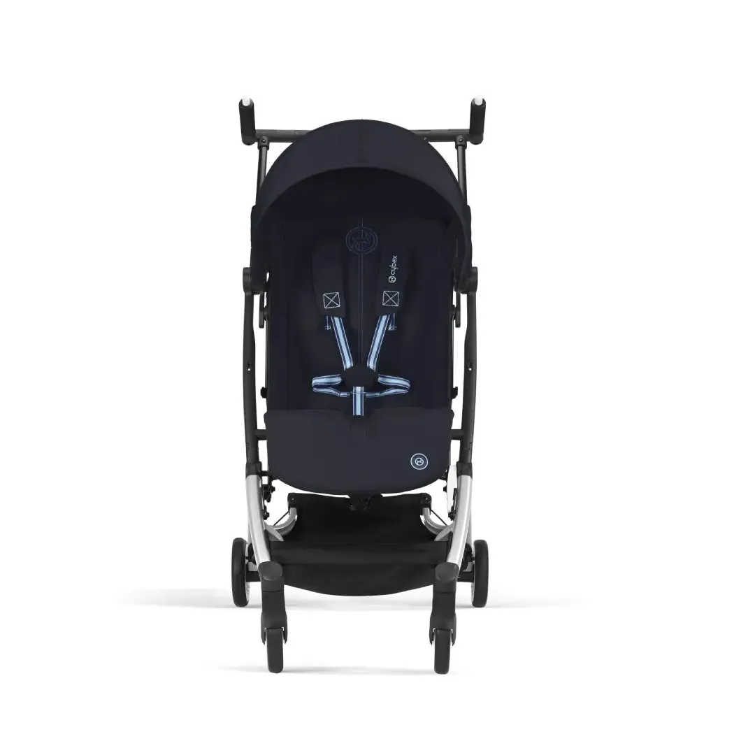 Cybex Libelle Compact Stroller - Dark Blue - Silver Frame